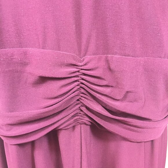 R&M Richards Woman Purple Evening Dress Formal Party Ruched Rhinestone Size 20W - Picture 9 of 16
